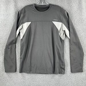 Patagonia Shirt Mens Medium M Gray Long Sleeve Performance Stretch Base Layer